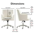 thumbnail image 3 of Tommy Hilfiger Belmont Home Office Chair Ivory Fabric, 3 of 14