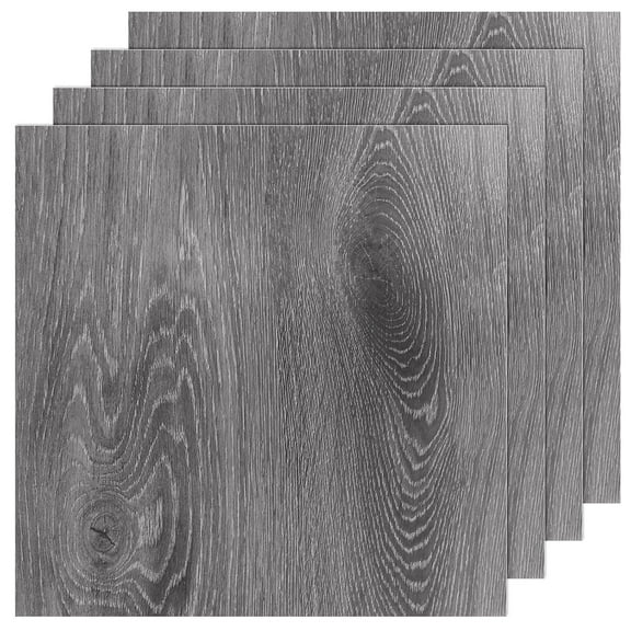40 Sheet Vinyl Flooring 12” x 12” Peel and Stick Floor Tile Waterproof Clearance Vinyl Floor Tiles Wood Grey Self Adhesive Floor Tiles Sticky Laminate Flooring for Bathroom Kitchen Basement RV