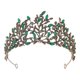 thumbnail image 1 of 1 tiara antigua de hojas barrocas con diamantes de imitación y corona para novia, accesorio decorativo para el cabello., 1 of 6