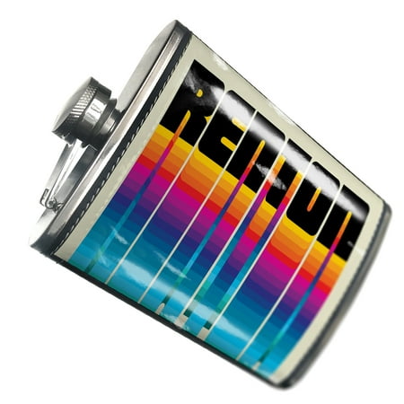 

NEONBLOND Flask Retro Cites States Countries Renton