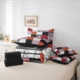 thumbnail image 6 of Feelyou Rugby Sports Lover Bedding Comforter Set 7pcs, Hippie Patchwork King Bedding Sets, 6 of 8