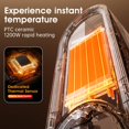 thumbnail image 3 of Calentador espacial cinbasr para interiores de bajo consumo energético de 1200 W con control remoto, 3 of 9