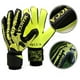 thumbnail image 2 of Guantes de portero de fútbol para niños, regalo para portero, fútbol juvenil, para hombre, edad junior, PU Negro Amarillo 8, 2 of 8
