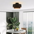 thumbnail image 3 of Livex Lighting - Sentosa - 3 Light Large Semi-Flush Mount In Mid-Century Modern, 3 of 13
