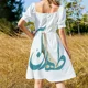 thumbnail image 5 of Vestido de manga corta TEHERÁN, vestido de mujer, ropa de mujer, vestido de verano, vestidos de noche de lujo para mujer, 5 of 7