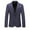 Navy, variant on Vedolay Blazer Jackets for Men Casual Long Sleeves Open Front Basic Solid Blazer Jacket Black,175