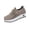 Khaki, variant on Women's Orthopedic Arch Support Wide Toe Box Walking Shoes,Adjustable Lace Up Breathable Knit Mesh Cushioned Non-Slip Casual Athletic Sneakers