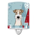 thumbnail image 1 of Carolines Treasures BB1743CNL Winter Holiday Wire Haired Fox Terrier Ceramic Night Light, 1 of 1