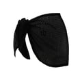 thumbnail image 1 of Ropa Playa Ocean Pacific para Mujer Pashmina Corta Crochet Negro Talla Única, 1 of 4