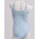 thumbnail image 3 of RRP€390 BURBERRY One-Piece Swimsuit Size M Blue Stretch Logo Made in Portugal, 3 of 5