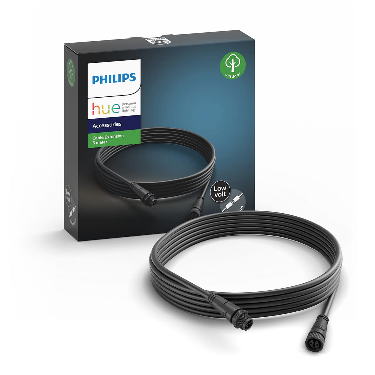 Philips Hue 5m Power Extension Cable Connector for Indoor/Home Hue Play LED Bar 