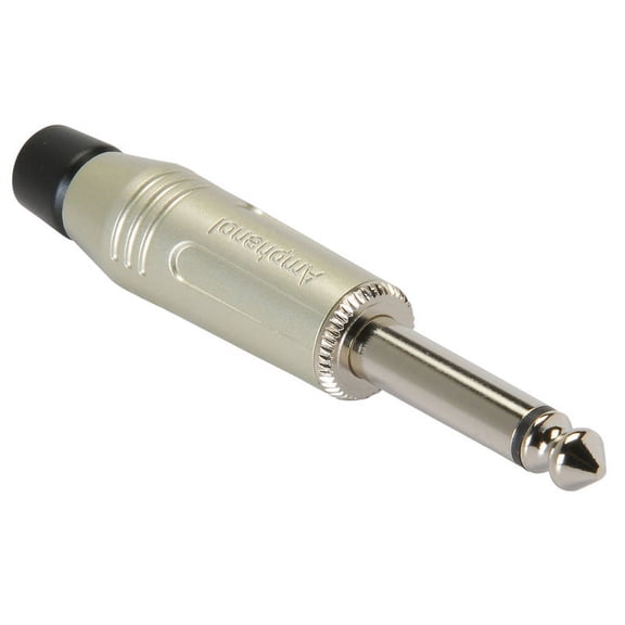 Amphenol ACPM-GN 1/4" Mono Phone Plug Connector Satin