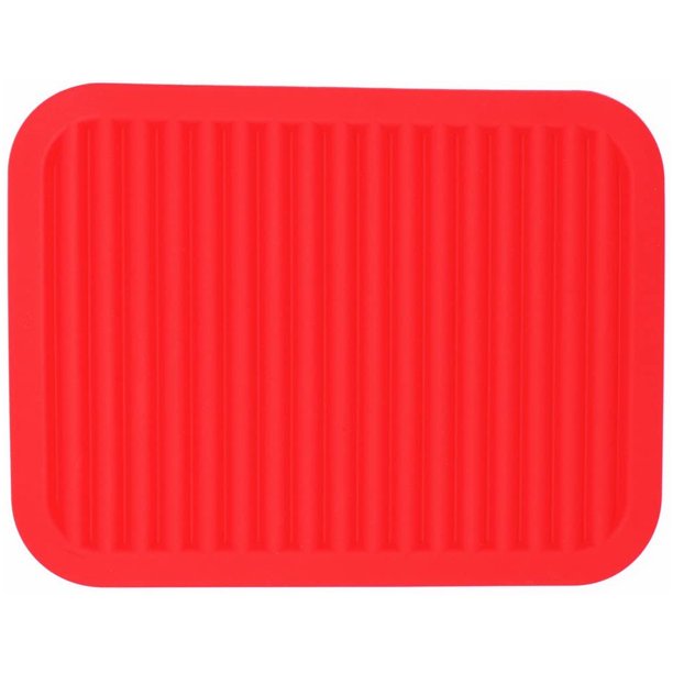 Posavasos de silicona para platos calientes y ollas calientes, almohadillas calientes para encimeras, mesas, agarradores de ollas, soportes para cucharas Alfombrillas de secado pequeñas, juego de 2 Xemadio HMHZ086-7