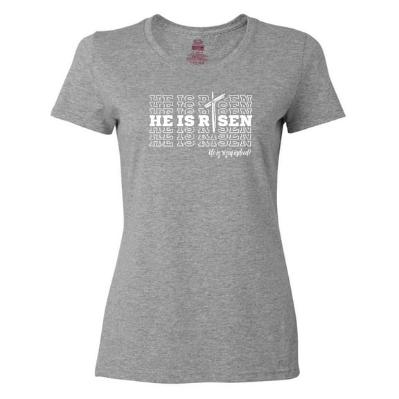 Inktastic He is Risen Mirror Words Women's T-Shirt