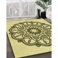 thumbnail image 2 of Ahgly Company Indoor Rectangle Patterned Mustard Yellow Area Rugs, 5' x 8', 2 of 6
