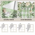 thumbnail image 5 of Watercolor Floral Swag Valances for Windows, Kitchen Window Curtains Over Sink, Spring Flowers Leaves Botanical Green Plaid Window Treatment Curtains for Living Room/Bedroom 2 Panel Sets 36"x45", 5 of 8