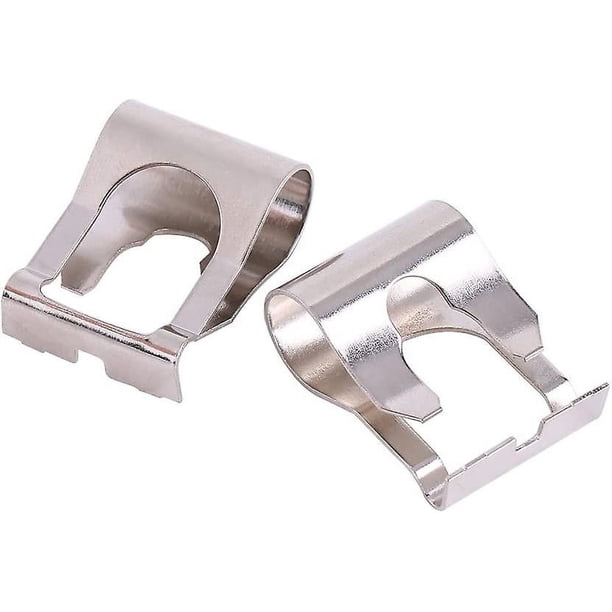 Protector de mano de dedo de acero inoxidable, cortador de anillo, corte de guardia ajustable, dispositivos de seguridad, herramientas de cocina (2 uds, plateado)