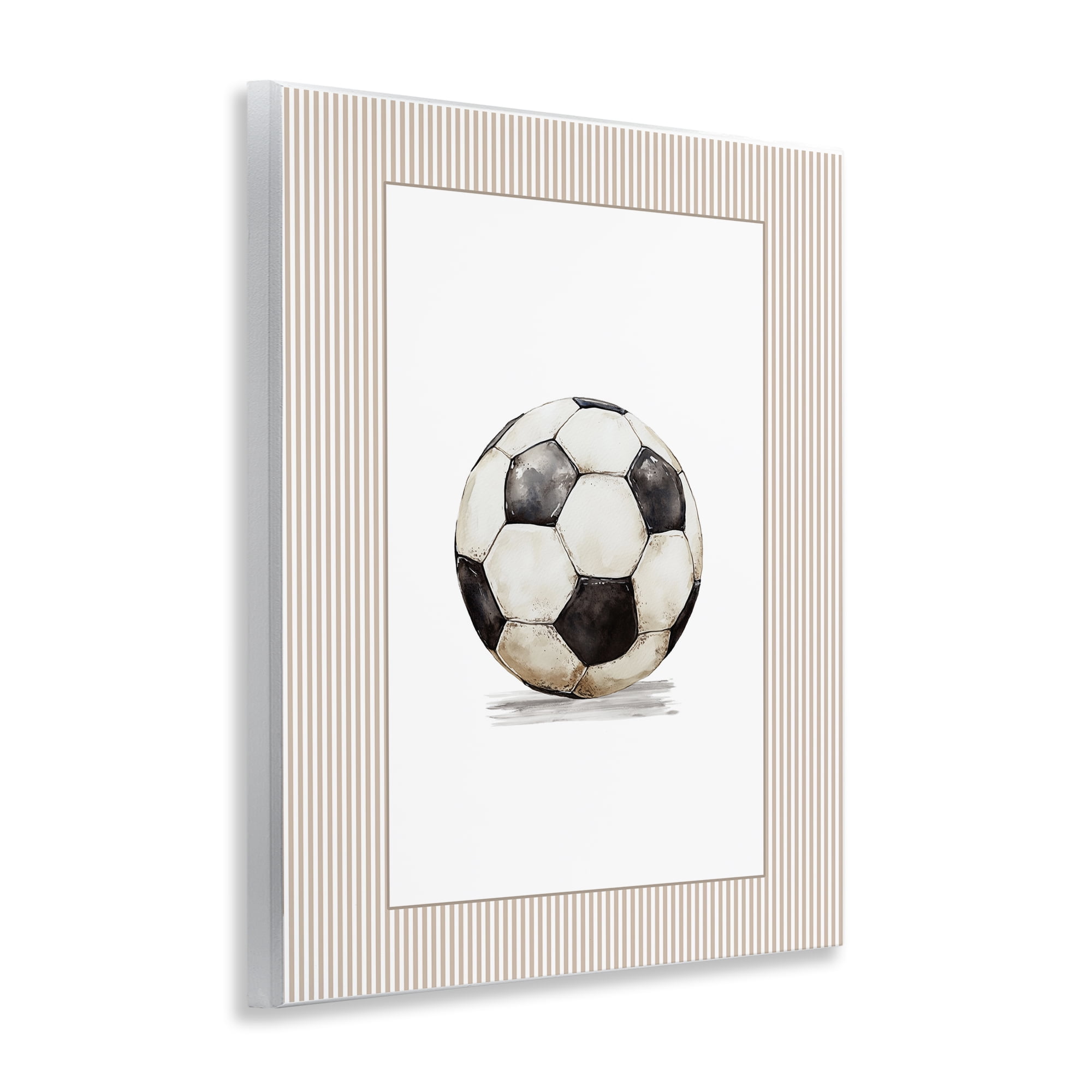 Stupell Industries Vintage Sports Soccer Ball Wall Plaque Art, design by Christine Simpson Art