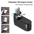 thumbnail image 4 of Premium 3 puertos Abs Mini USB 3.0 Hub puede girar 90/180, negro, 4 of 4