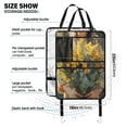 thumbnail image 3 of WOBOGO Hold Yellow Flower Backseat Car Organizer 2 PCS Footed Universal Car with Touch Screen Tablet Holder Rear Seat Protector, 3 of 7