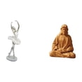 thumbnail image 1 of Grácil Escultura De Bailarina Con El Sagrado Corazón. Figura Artística Para Dormitorio, Oficina, Chimenea, Pasillo O Entrada. Regalo Moderno De Colección., 1 of 8