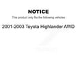 thumbnail image 2 of Transit Auto Rear Coated Disc Brake Rotors and Ceramic Pads Kit for Car 2001-2003 Toyota Highlander AWD KGC-101689, 2 of 11