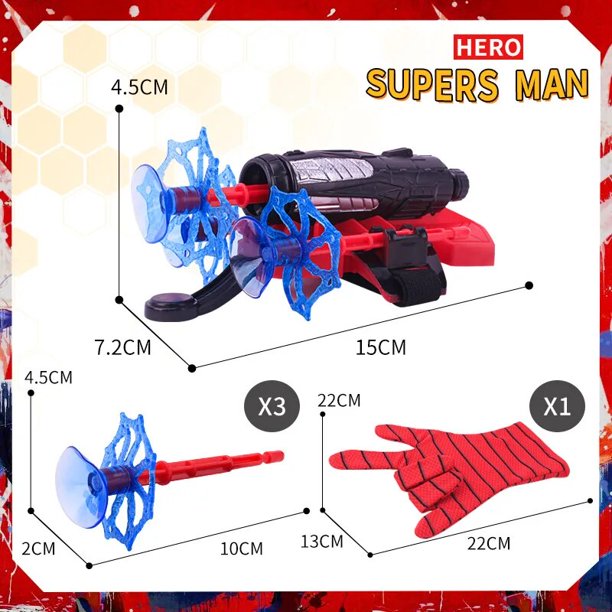 Lanzador de figuras de Anime para niños, guante de araña, pulsera de seda de araña, utillaje de Halloween, regalo Fivean unisex