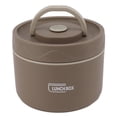 thumbnail image 1 of Fiambrera Con Aislamiente de Acero inoxidable de 550 ml, Fiambrera con Compariente Térmico Redondo de 2 Niveles, Receptor para Alimentos A Prueba de Fugas Con Asa Para Para, 1 of 7