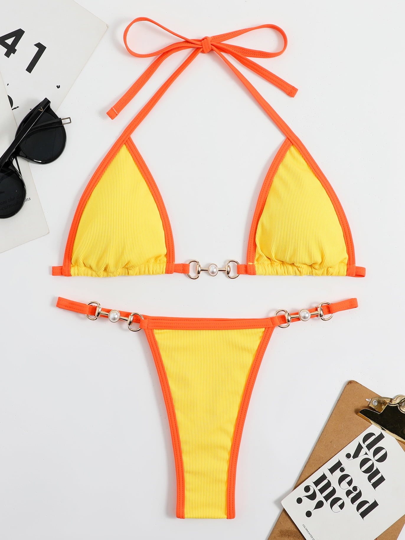 Bikini 3 Pièces Halter Triangle