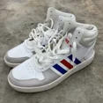 thumbnail image 3 of Adi-das Mens Hoops 2.0 Mid ‘White Blue Red’ Shoes Mens Size US 12 EE7382, 3 of 6