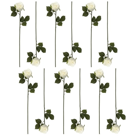 12 Pack: White Faux Rose by Ashland