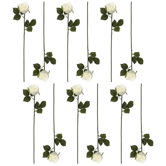 12 Pack: White Faux Rose by Ashland