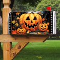 thumbnail image 6 of Halloween Scary Pumpkins Maple Leaves Decoration Mailbox Cover with Magnetic Strip Fall Harvest Mailbox Wraps Post Letter Box Cover Standard Size 21" X 18" for Garden Outdoor Yard Decor, 6 of 6