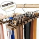 thumbnail image 1 of Xihbxyly Perchero Multifuncional para Cinturones con 10 Ranuras, Ideal para Guardar Bufandas y Corbatas, con Rotación de 360°, Disponible En Marrón y Blanco, 30,5 X 7,3 X 1,4 Cm., 1 of 3