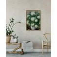 thumbnail image 2 of Drsoum 16x24in Framed Canvas Wall Decor Vintage Classical White Hydrangea Flower Room Artwork for Bathroom Bedroom Living Room - Natural Framed, 2 of 7