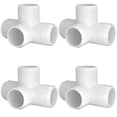 thumbnail image 1 of Accesorios de PVC LetsFix de 4 vías, 2 pulgadas (paquete de 4), aptos para muebles, 1 of 7