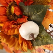 Pumpkin Maple Wreath Autumn Festival Wreath Door Hanging Home Decor