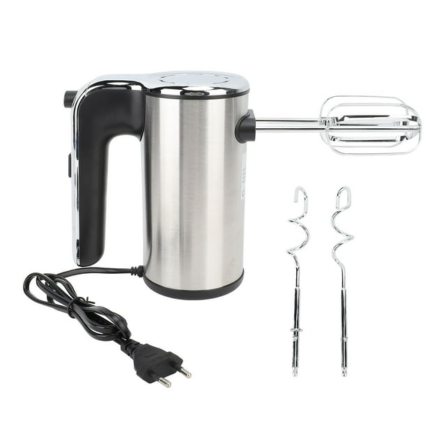 500W Electric Hand Mixer 5 Speed Stainless Steel Handheld Electric Mixer for Whipping Cream Blending Ingredients