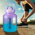 thumbnail image 4 of Large Capacity Sports Water Bottle - 1 Gallon Fitness Water Jug with Handle, Plastic, for Men & Women Gym Workout Hydration, 4 of 6