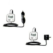 Gomadic Car and Wall Charger Essential Kit for The Golf Buddy Voice GPS Rangefinder - Includes Both AC Wall and DC Car Charging Options with TipExchange
