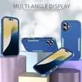 thumbnail image 2 of Compatible with Apple iPhone 16 Plus Case for Women Men, Military Grade Shockproof Drop Protection Anti-Scratch Bumper Rugged Matte Phone Case Cover for iPhone 16 Plus, Blue+Gray, 2 of 7