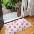 thumbnail image 2 of Pink Breast Cancer Door Rugs,Washable Non Slip Door Mats Indoor,Decorative Door Mats,Entry Mat Indoor for Entrance,Bedroom,Kitchen,Bathroom,17"x30", 2 of 6