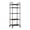 Black, variant on Kitchen Storage Rack,Multi-layer Trolley,Floor Standing Mobile Plastic Rack with 360° Wheels for Kitchen Bathroom Garage Balcony Office Dorm Use(White)