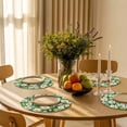 thumbnail image 3 of Round Placemats White Daisies 15 inch Set of 6 Table Mats for Dining Table Spring Garden Heat Resistant Non-Slip Kitchen & Home Decorative Place Mat Set, 3 of 8