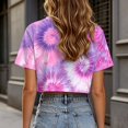 thumbnail image 6 of Women's T Shirt Short Sleeves Cool Street Comfy Casual Vacation Clothes, 6 of 9
