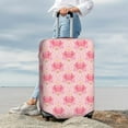 thumbnail image 7 of Haiem pink crustaceans Pattern Luggage Cover Printed Suitcase Covers for Luggage Elastic Washable Suitcase Protector Fits 18-32 Inch Luggage-Small, 7 of 7