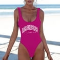 thumbnail image 4 of MDUKONU Women's Swimwear Ruffled One Piece Purple S, 4 of 5