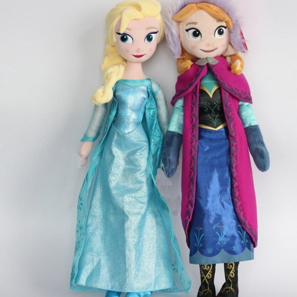 Disney 50cm Princess Frozen Elsa Anna Plush Doll Snow Queen Princess Elsa  Anna Soft Stuffed Toys