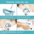 thumbnail image 3 of Eye Wash Cup, Scheam Blue Eye Wash Bath Kit (Eye Drop Guide/Wash Cup), Silicone Eye Cup for Effective Eye Cleansing Dust Makeup Irritants, Soothing Tired Eyes, 3 of 6