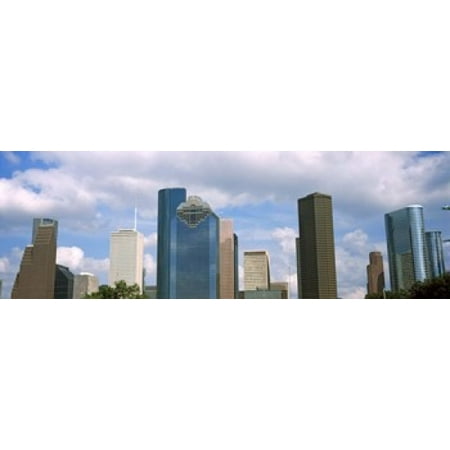 - Low angle view of skyscrapers Houston Texas USA Poster Print